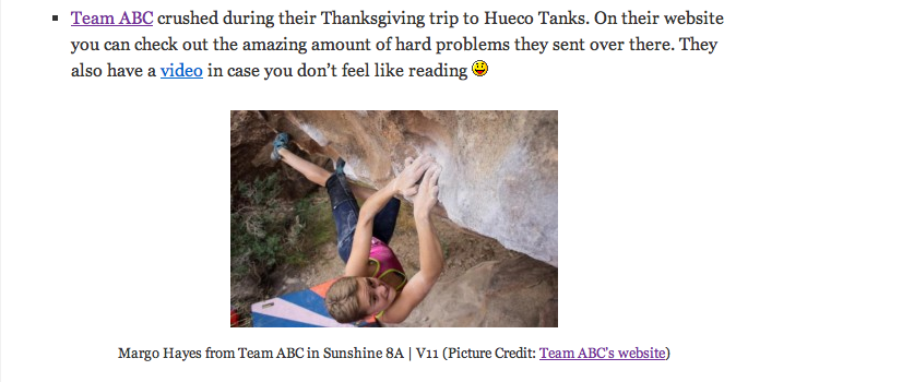 from the On Bouldering Weekly Digest